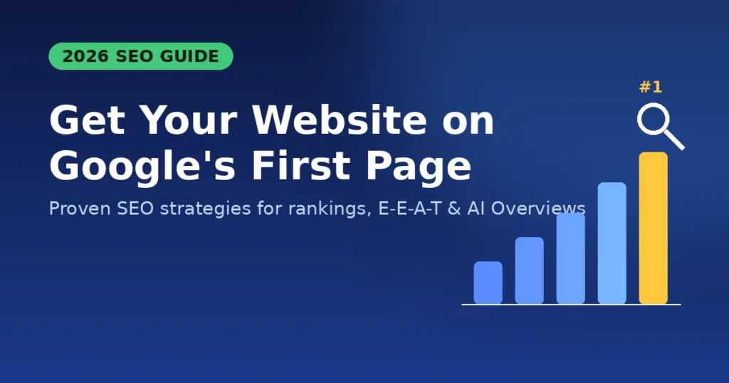 Get Your Website on Google’s First Page: Proven 2026 Guide